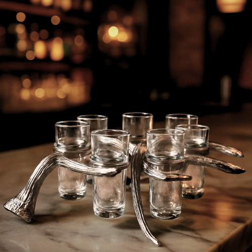 Artistic Glass Shot Holders