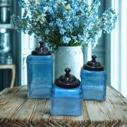 Colored Glass Storage